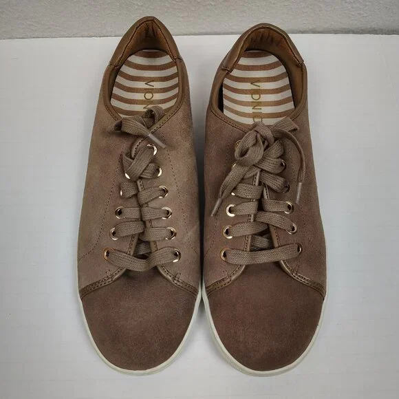 Vionic Sunny Brinley Brown Suede Sneakers Womens 10 - Picture 3 of 11
